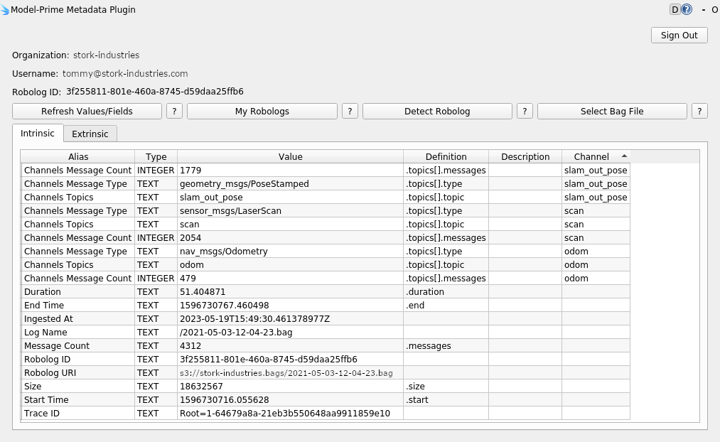 Intrinsic Metadata